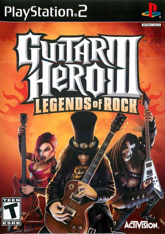 Guitar Hero III Legends of Rock box art for Playstation 2